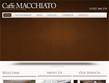 Tablet Screenshot of caffemacchiato.com